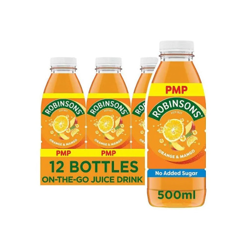 ROBINSONS READY TO DRINK ORANGE MANGO BOTTLE 1x12x500ML PMP &Acirc;&pound;1.19