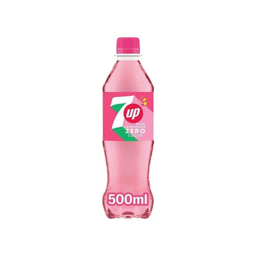 7UP ZERO PINK LEMONADE BOTTLE 12x500ML PMP &Acirc;&pound;1.35