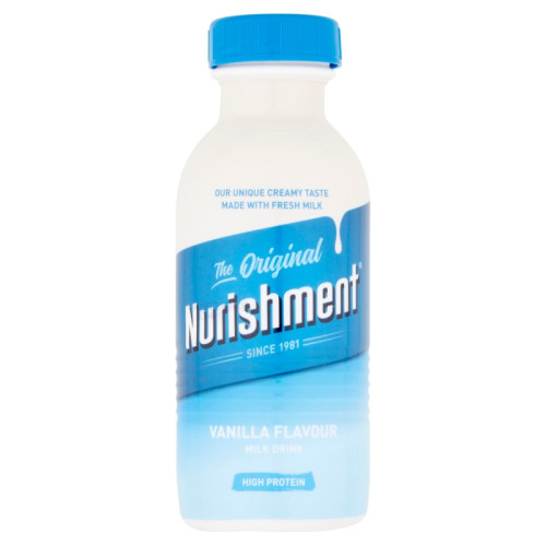 NURISHMENT MILK VANILLA BOTTLE 6x330ML PMP &Acirc;&pound;1.29