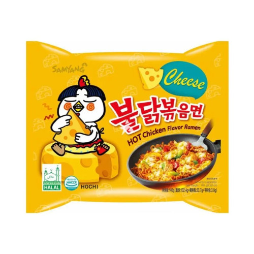 SAMYANG BULDAK NOODLES CHICKEN RAMEN CHEESE 1x5x140G