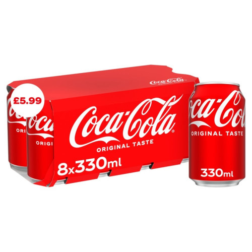 COCA COLA 8 PACK CAN 3x8x330ML PMP &Acirc;&pound;5.99
