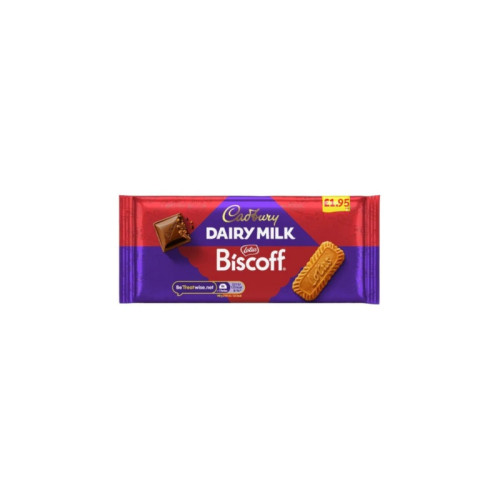 CADBURY DAIRY MILK BISCOFF CHOCOLATE 21x95G PMP &Acirc;&pound;1.95