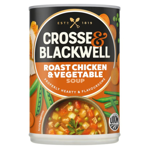 CROSSE & BLACKWELL CHICKEN AND VEGETABLE SOUP 6x400G PMP &Acirc;&pound;1.59