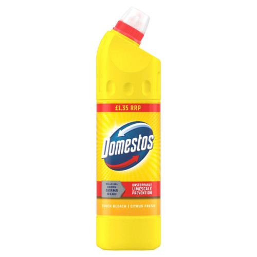 DOMESTOS CITRUS THICK BLEACH 9x750ML PMP &Acirc;&pound;1.35