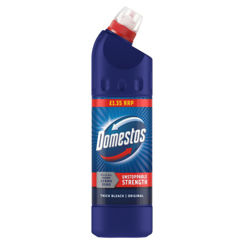 DOMESTOS ORIGINAL THICK BLEACH 9x750ML PMP &Acirc;&pound;1.35