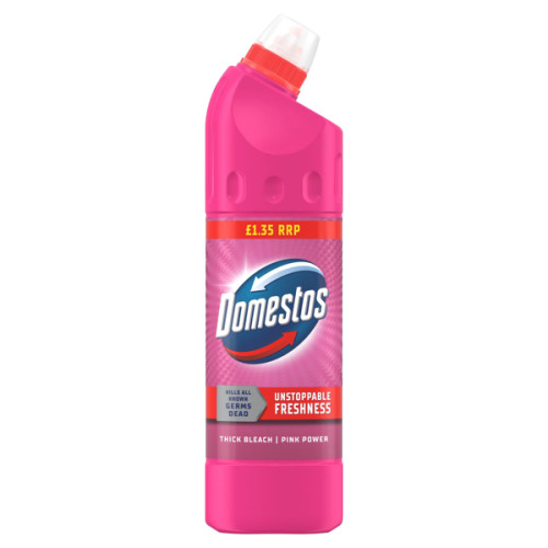 DOMESTOS PINK THICK BLEACH 9x750ML PMP &Acirc;&pound;1.35