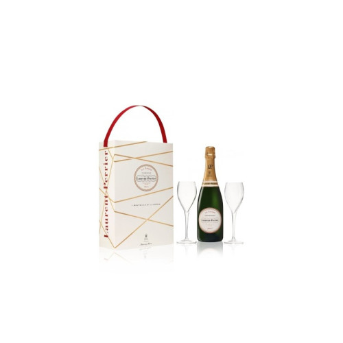 LAURENT PERRIER LA CUV&Atilde;E CHAMPAGNE BOTTLE & 2 GLASSES GIFT PACK 1x75CL