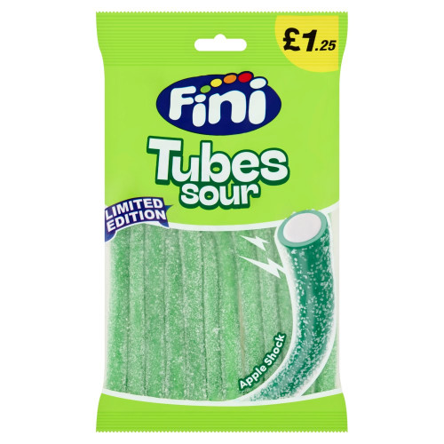 FINI SOUR APPLE TUBES 12x140G PMP &Acirc;&pound;1.25