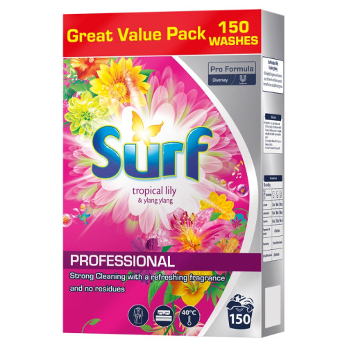 SURF TROPICAL WASHING POWDER 150 WASHES 1x7.5KG