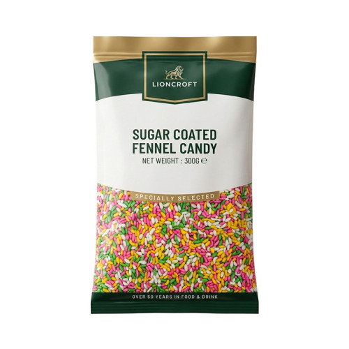 LIONCROFT SUGAR COATED FENNEL CANDY 20x300G