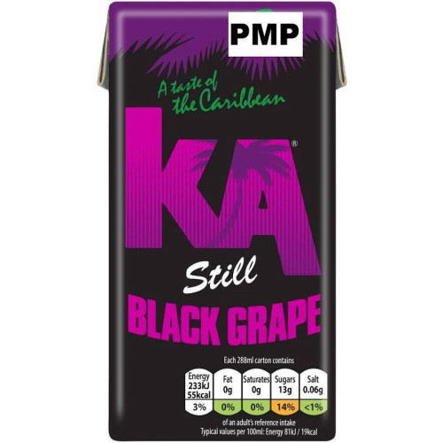 KA STILL BLACK GRAPE CARTON 27x288ML PMP &Acirc;&pound;0.79