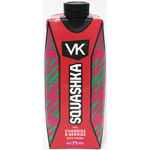 VK SQUASHKA CHERRIES & BERRIES TETRAPAK 12x500ML