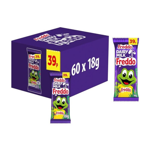 CADBURY DAIRY MILK FREDDO CHOCOLATE BAR 60x18G PMP &Acirc;&pound;0.39