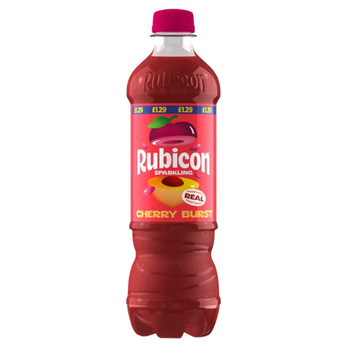 RUBICON SPARKLING CHERRY BURST BOTTLE 12x500ML PMP &Acirc;&pound;1.19