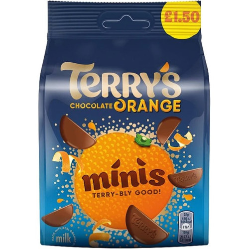 TERRYS ORANGE MINIS CHOCOLATE 10x95G PMP &Acirc;&pound;1.50