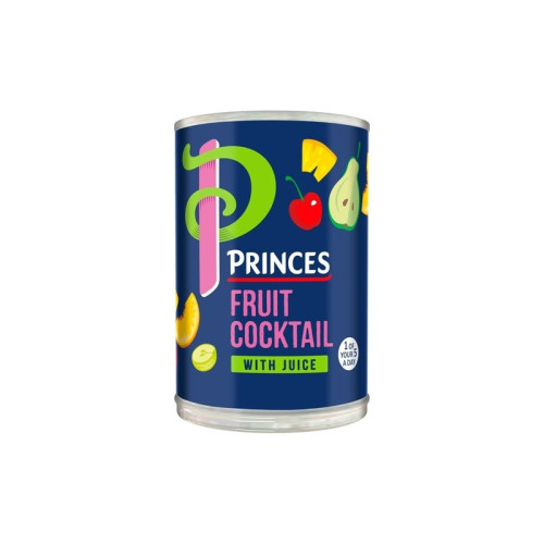 PRINCES FRUIT COCKTAIL IN JUICE 6x410G PMP &Acirc;&pound;1.59