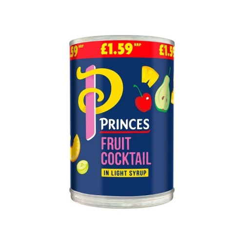 PRINCES FRUIT COCKTAIL IN SYRUP 6x410G PMP &Acirc;&pound;1.59