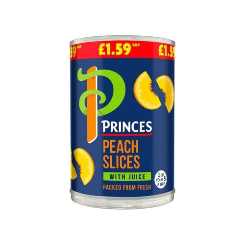PRINCES PEACH SLICES IN JUICE 6x410G PMP &Acirc;&pound;1.59