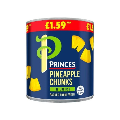 PRINCES PINEAPPLE CHUNKS IN JUICE 6x432G PMP &Acirc;&pound;1.59