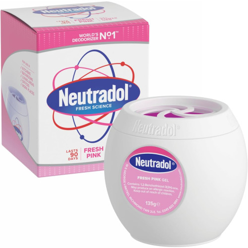 NEUTRADOL GEL AIR DEODORISER FRESH PINK 6x135G PMP &Acirc;&pound;1.49