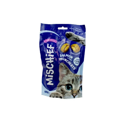 PURE BREED SALMON FLAVOUR PILLOW CAT TREATS 12x125G