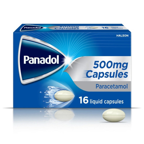 PANADOL LIQUID CAPSULES 500MG 5x16s