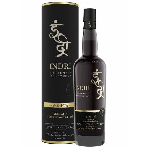 INDRI AGNEYA SINGLE MALT PEATED INDIAN WHISKY 6x70CL