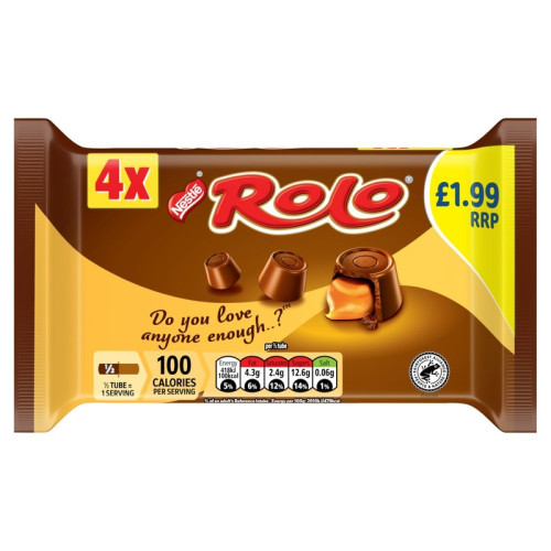ROLO CHOCOLATE 4 PACK 12x166G PMP &Acirc;&pound;1.99