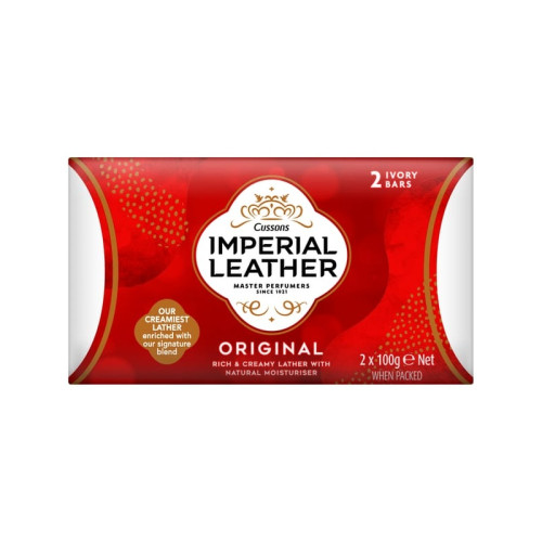 IMPERIAL LEATHER ORIGINAL SOAP 2 PACK BAR 9x180G PMP &Acirc;&pound;1.59
