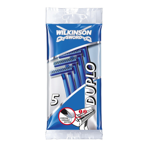 WILKINSON SWORD DUPLO DISPOSABLE MENS RAZORS 10x5s