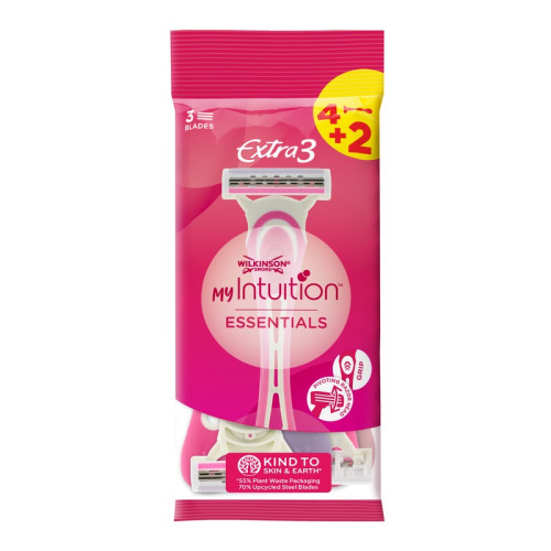 WILKINSON SWORD E3 MY INTUITION DISPOSABLE MENS RAZORS 5x6s
