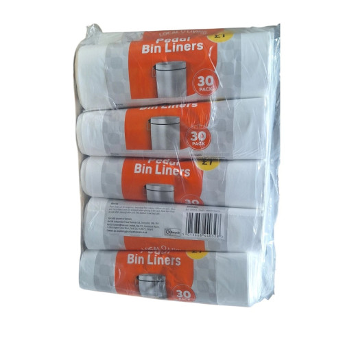 LOCAL LIVING 30 PEDAL BIN LINERS 10 PACK PMP &Acirc;&pound;1.00 4x10PK