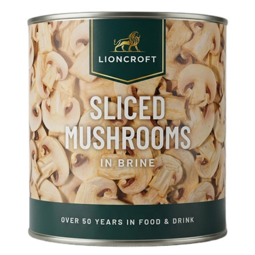 LIONCROFT SLICED MUSHROOMS IN BRINE 6x2.5KG