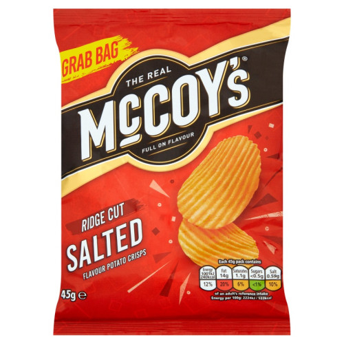 MCCOYS SALTED CRISPS 20x65G PMP &Acirc;&pound;1.35