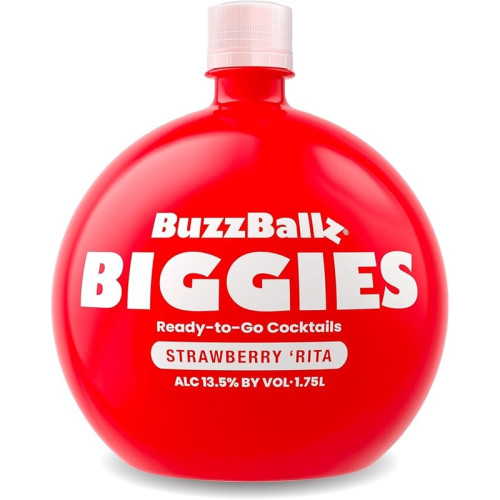 BUZZBALLZ BIGGIES STRAWBERRY RITA BOTTLE 3x1.75L