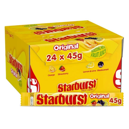 STARBURST ORIGINAL FRUIT CHEWS 24x45G