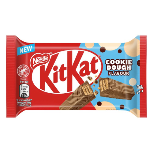 KITKAT 4 FINGER COOKIE DOUGH MILK CHOCOLATE BAR 24x41.5G