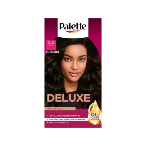 PALETTE HAIR COLOUR BLACK BROWN 3x164G