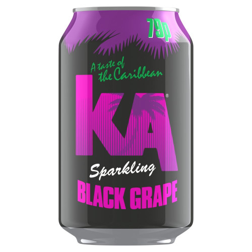 KA SPARKLING BLACK GRAPE CAN 24x330ML PMP &Acirc;&pound;0.79