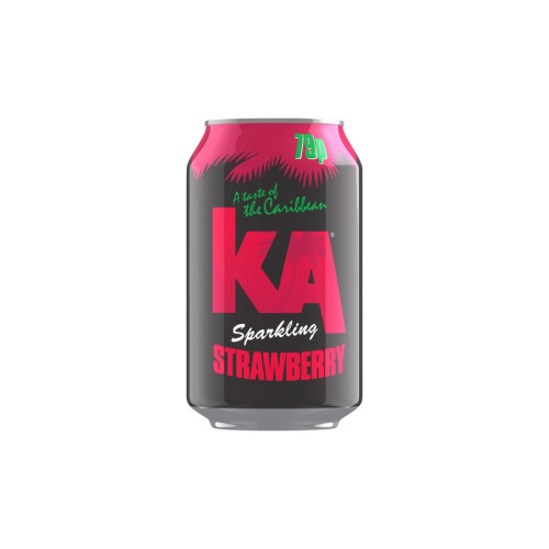 KA SPARKLING STRAWBERRY CAN 24x330ML PMP &Acirc;&pound;0.79