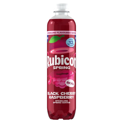 RUBICON SPARKLING BLACK CHERRY RASPBERRY BOTTLE 12x500ML PMP &Acirc;&pound;1.29