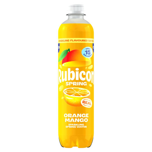 RUBICON SPARKLINGK ORANGE MANGO BOTTLE 12x500ML PMP &Acirc;&pound;1.29