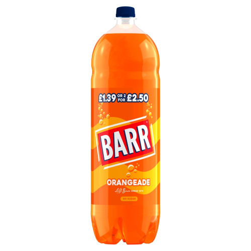 BARR ORANGEADE BOTTLE 6x2L PMP &Acirc;&pound;1.39/ 2F&Acirc;&pound;2.50