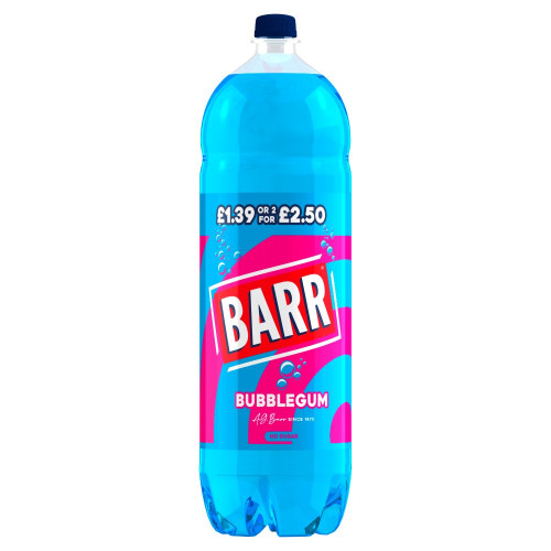 BARR BUBBLEGUM BOTTLE 6x2L PMP &Acirc;&pound;1.39/ 2F&Acirc;&pound;2.50