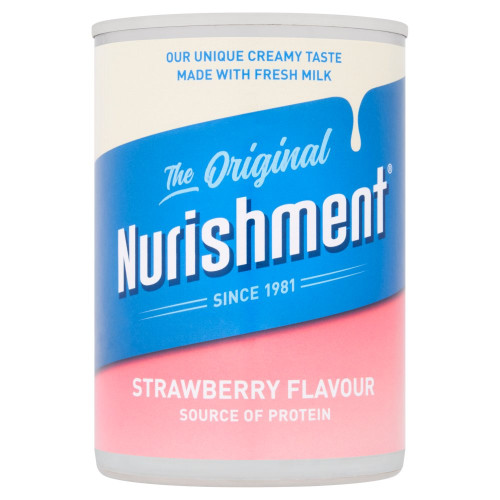 NURISHMENT PROTEIN STRAWBERRY CAN 12x400G PMP &Acirc;&pound;1.49