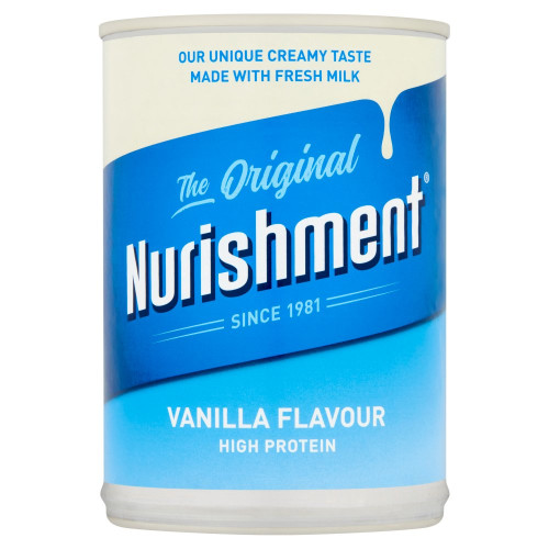 NURISHMENT PROTEIN VANILLA CAN 12x400G PMP &Acirc;&pound;1.49