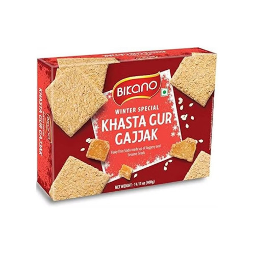 BIKANO GAJAK KHASTA GUR 1x400G PMP &Acirc;&pound;2.99