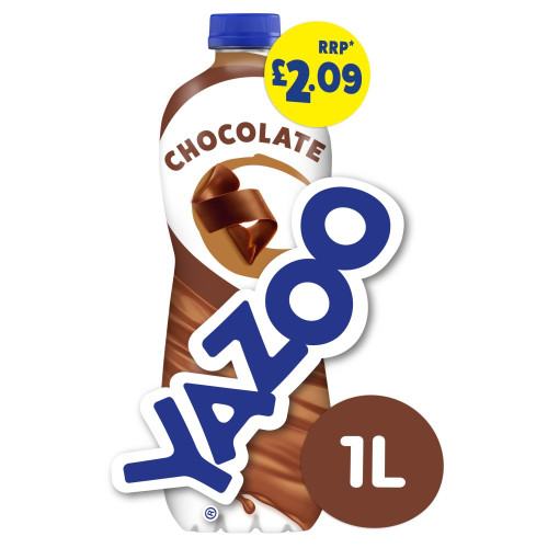 YAZOO MILK CHOCOLATE BOTTLE 6x1L PMP &Acirc;&pound;2.09