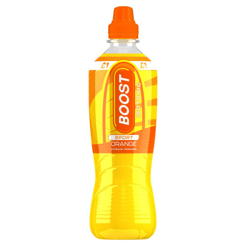 BOOST SPORT ORANGE BOTTLE 12x500ML PMP &Acirc;&pound;1.00