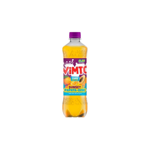 VIMTO SPARKLING SUNSET PAPAYA DISE BOTTLE 12x500ML PMP &Acirc;&pound;1.25